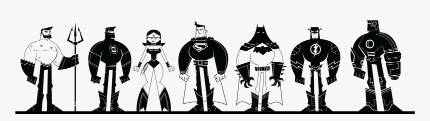 Justice League Cartoon Vector, HD Png Download