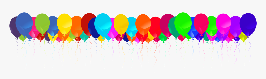 Balloon Border Png Images Pictures - Transparent Birthday Balloons Border Png, Png Download