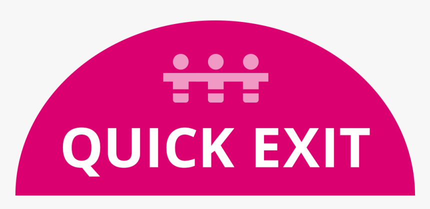 Quick Exit Button - Exit, HD Png Download