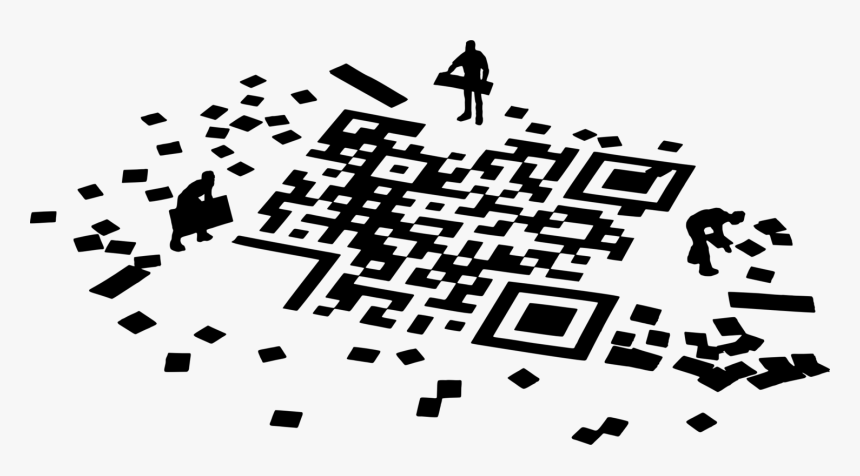 Text,blackandwhite,line - Qr Code, HD Png Download