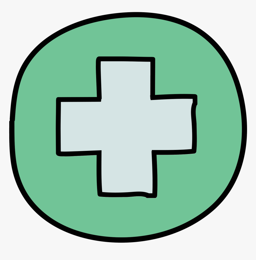 The Icon Shows A Box With A Cross Prominently Shown - Dibujo Cara, HD Png Download
