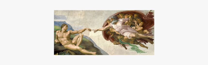 Creation Of Adam - Painted By Michelangelo, HD Png Download