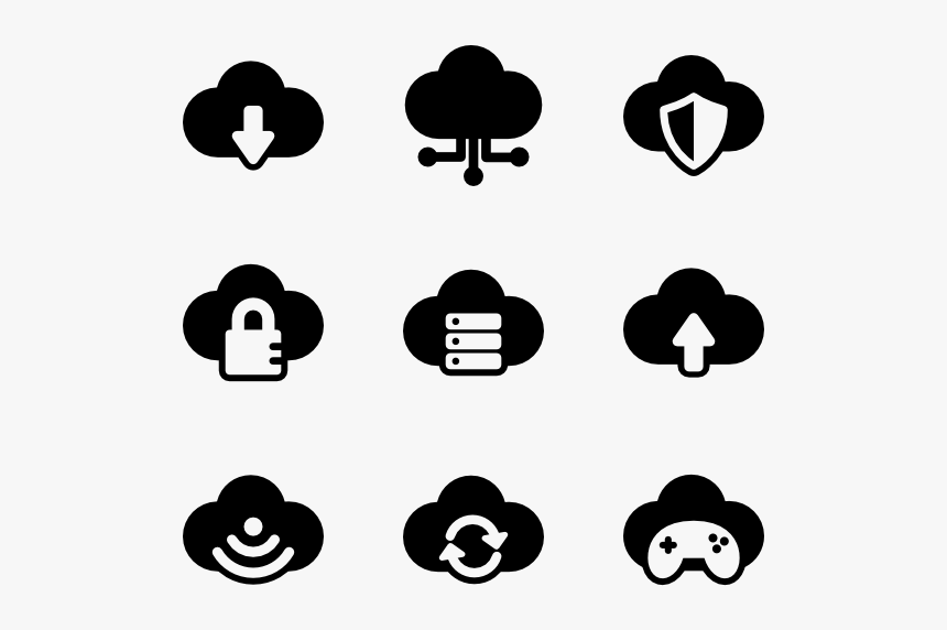 Cloud Computing Pictograms - Cloud Service Icon Png, Transparent Png