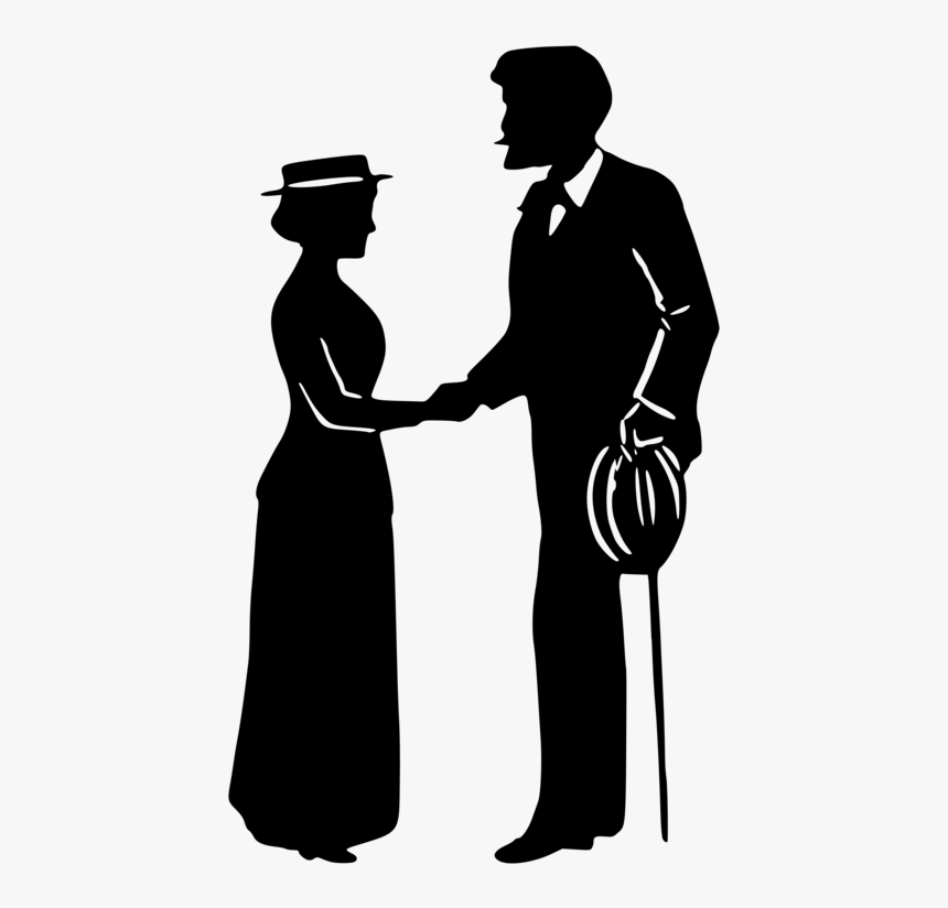 Handshake Clipart Man Woman - Man And Woman Shaking Hands Transparent, HD Png Download