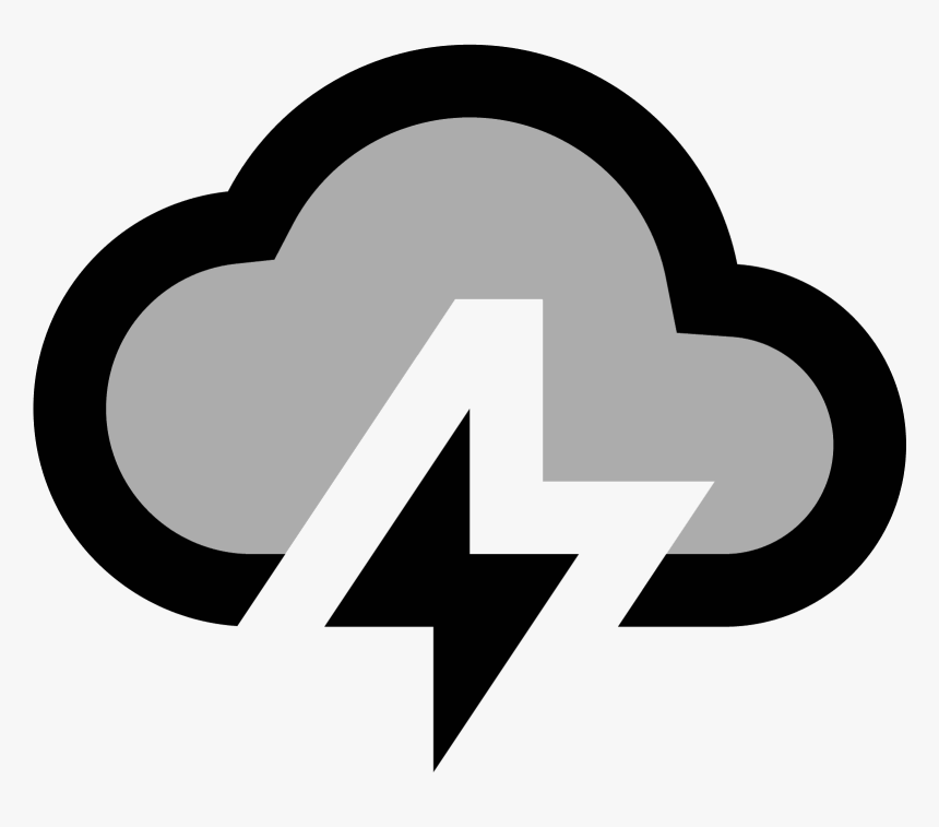 The Icon Is A Stylized Depiction Of A Storm Cloud, HD Png Download