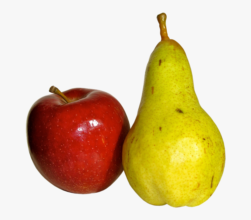 Frutas, Pera, Alimentos, Salud, Saludable, Apple - Apple And Pears Transparent Background, HD Png Download
