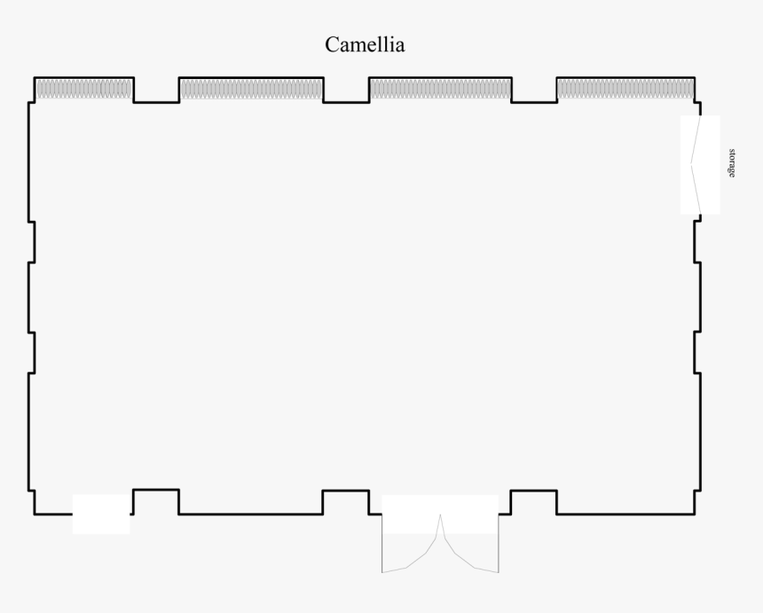 Floor Plan Illustration For Pinehurst Camellia Room - Empty Room Floor Plan, HD Png Download