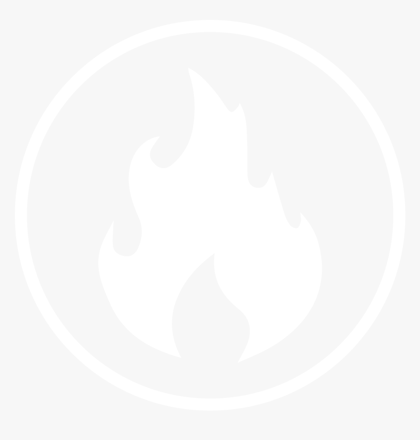 Ninja Obstacle Academy - White Fire Black Background, HD Png Download