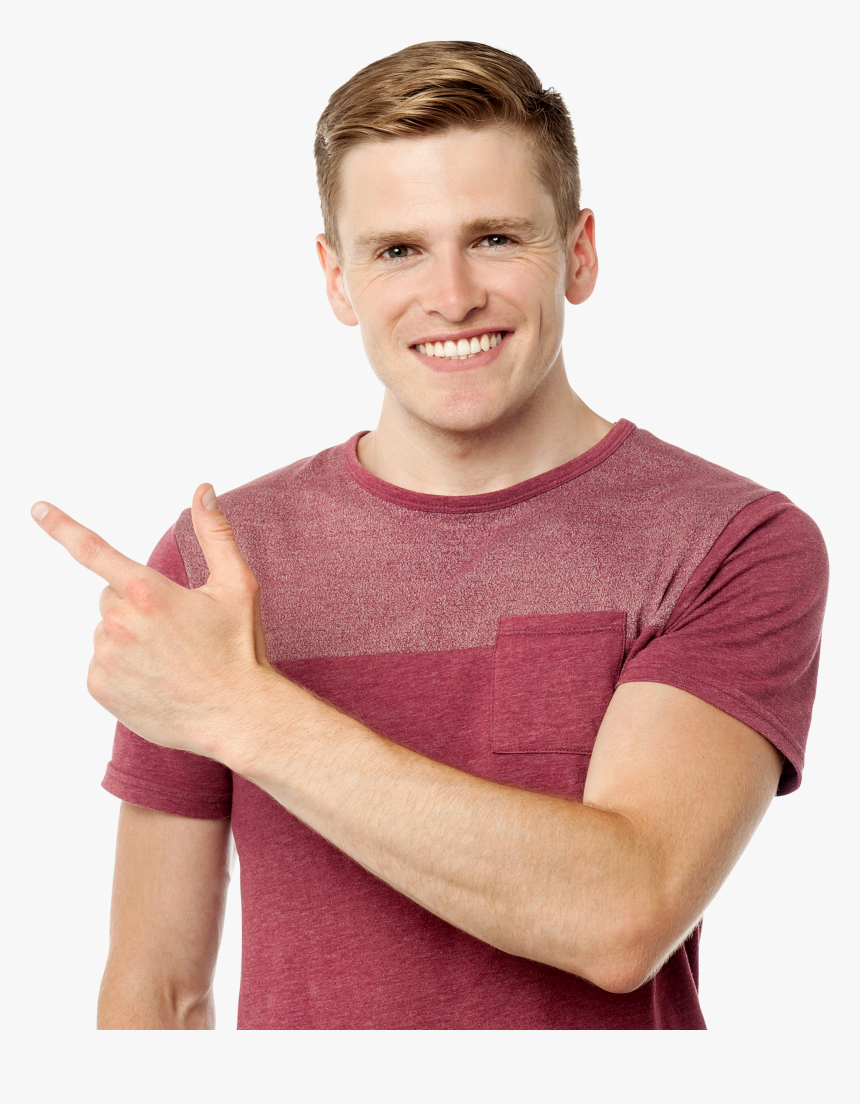 Men Pointing Left Png Image - Pointing Left Png, Transparent Png