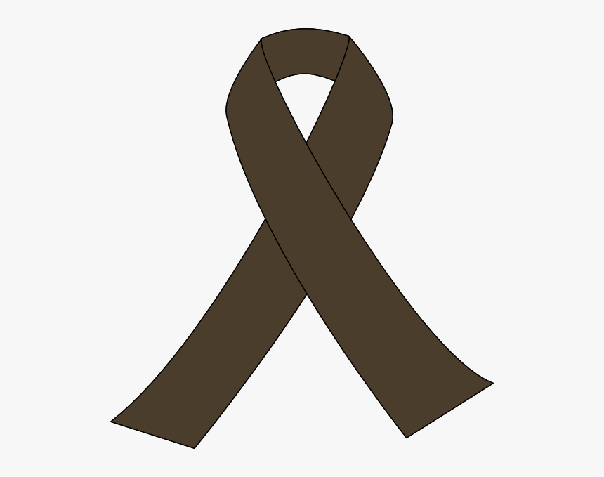 Brown Awareness Ribbon Svg Clip Arts - Red Ribbon For Aids, HD Png Download
