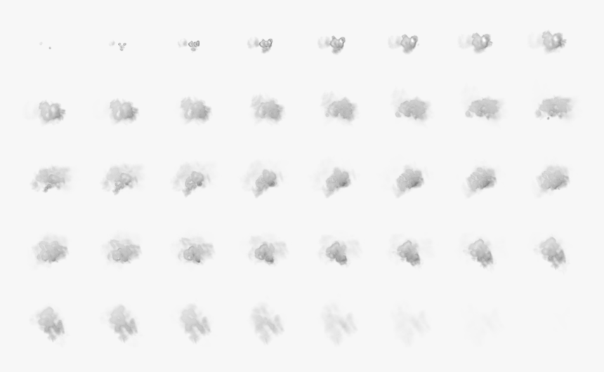 A Simple Smoke Puff - Smoke Sprite Sheet, HD Png Download , Transparent ...