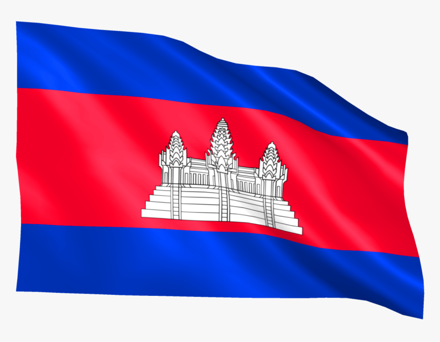Cambodia Flag Png By Mtc Tutorials - Cambodia Flag Animation Png, Transparent Png