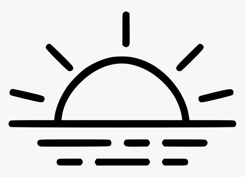 Sea Sunset Sunrise - Sunrise Png Icon, Transparent Png