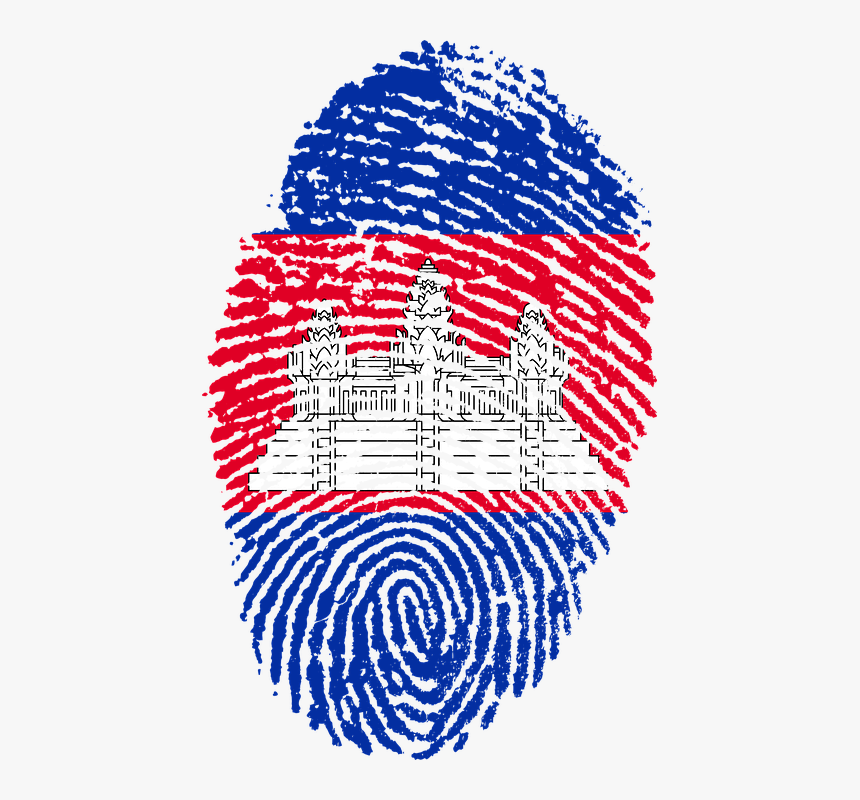 Cambodia, Flag, Fingerprint, Country, Pride, Identity - Somalia Flag Fingerprint, HD Png Download