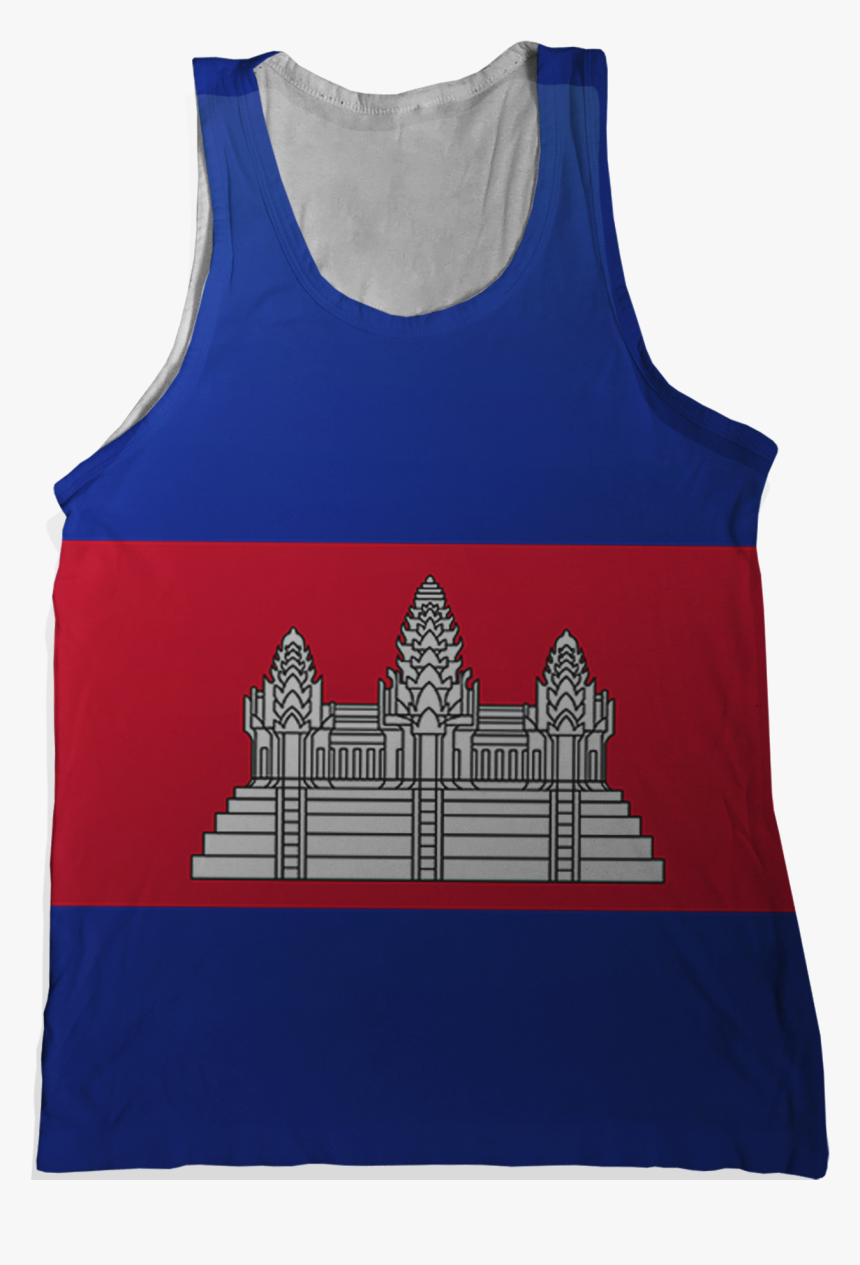 Cambodia Flag Tank Top - Cambodia, HD Png Download
