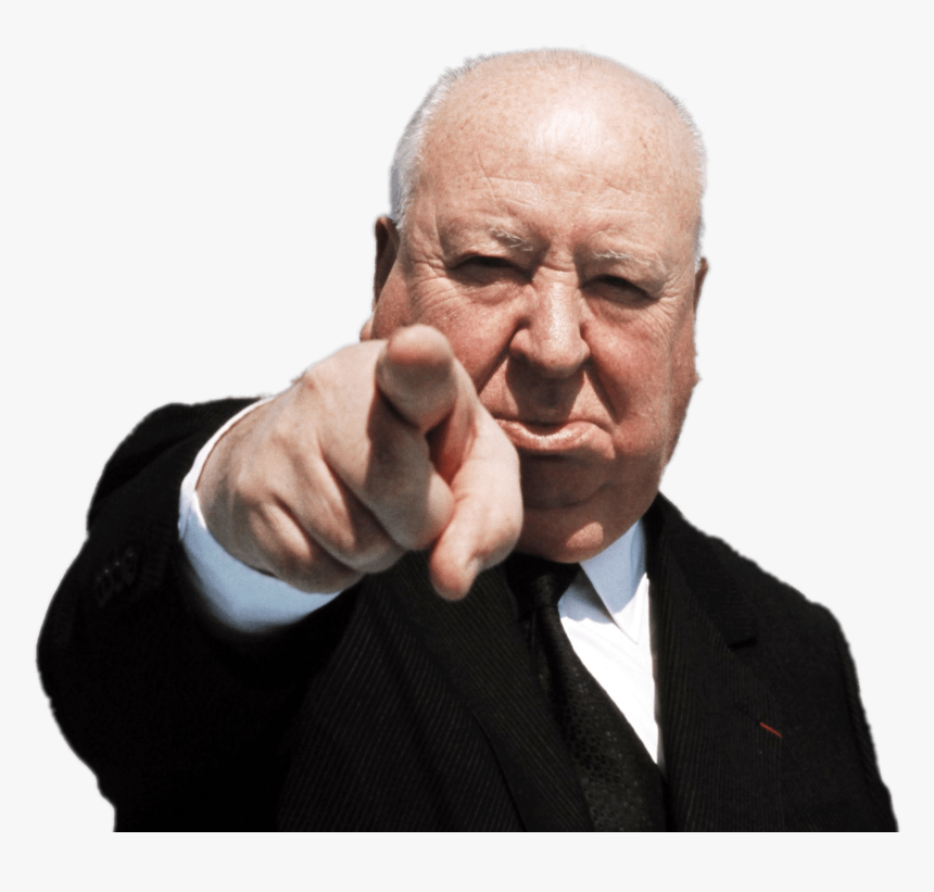 Alfred Hitchcock Pointing - Alfred Hitchcock No Background, HD Png Download