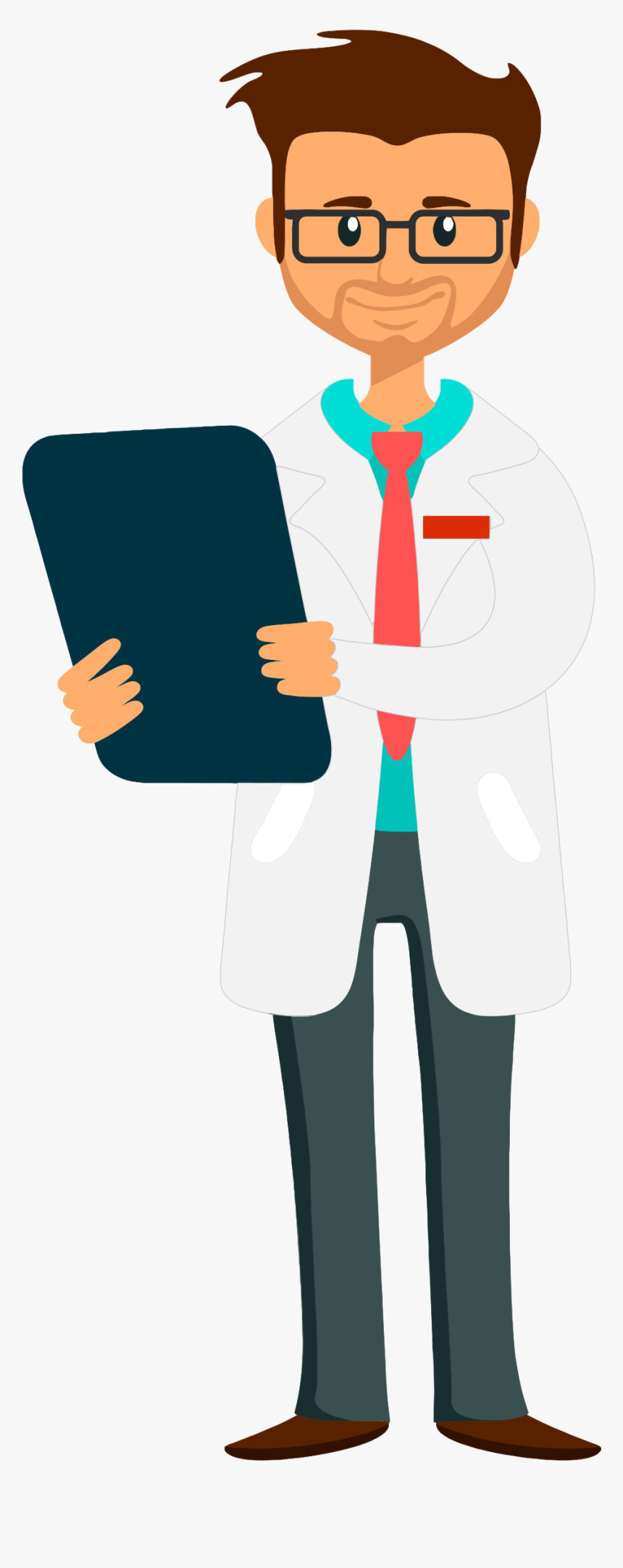 Doctor Holding Clipboard - Clipart Doctor, HD Png Download