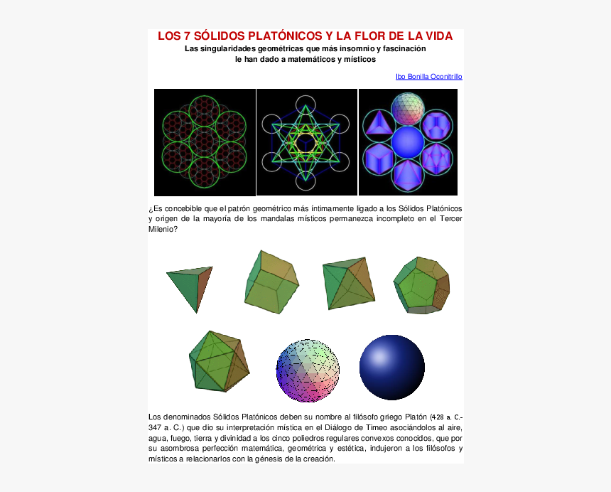 Solidos Platonicos Pdf, HD Png Download