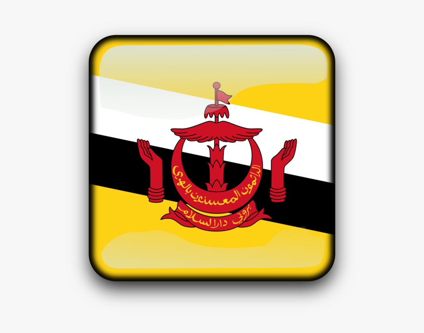 Symbol,brand,yellow - Flag Of Brunei Darussalam, HD Png Download