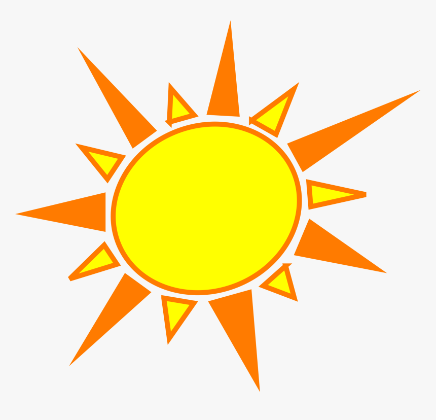 Top 81 Sun Clip Art - Yellow And Orange Sun, HD Png Download