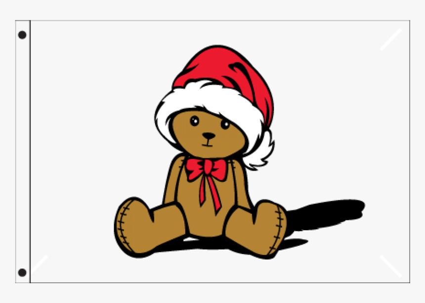 Teddy Bear With Santa Hat Flag - David The Name Gif, HD Png Download