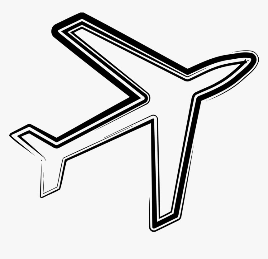 Line Art,angle,area - Airline Ticket, HD Png Download