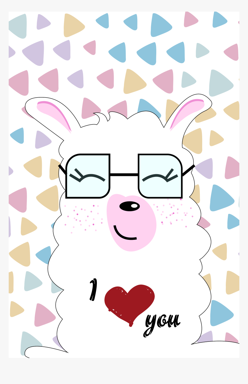 I Love You Funny Sheep Wall Art Canvas, HD Png Download