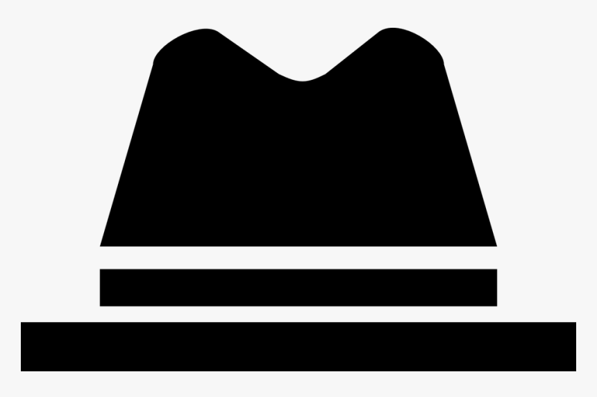 Hat, Trilby, Fedora, Black, Silhouette, Gangster - Trilby Silhouette, HD Png Download