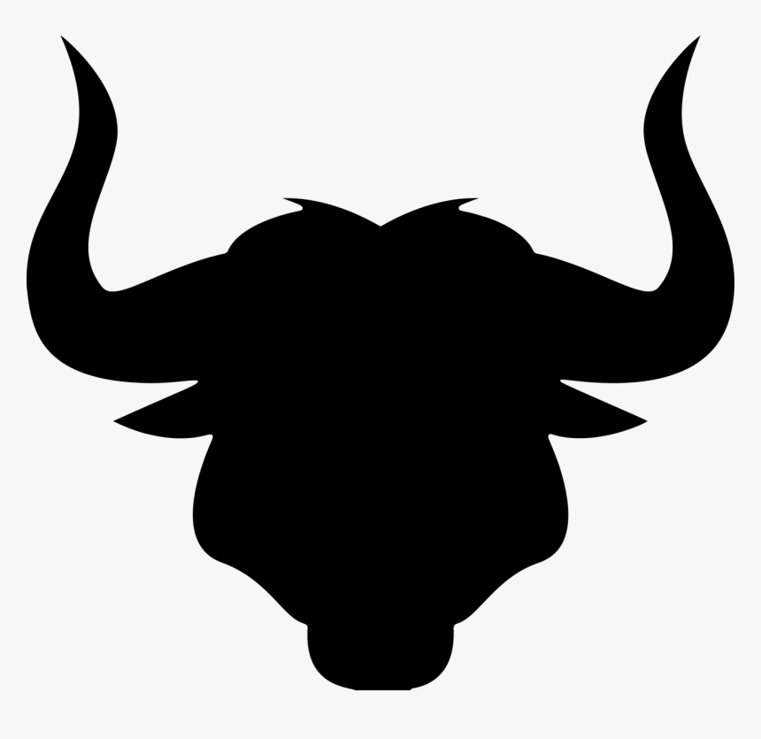 Cattle Bull Silhouette Clip Art - Bull Silhouette Clip Art, HD Png Download