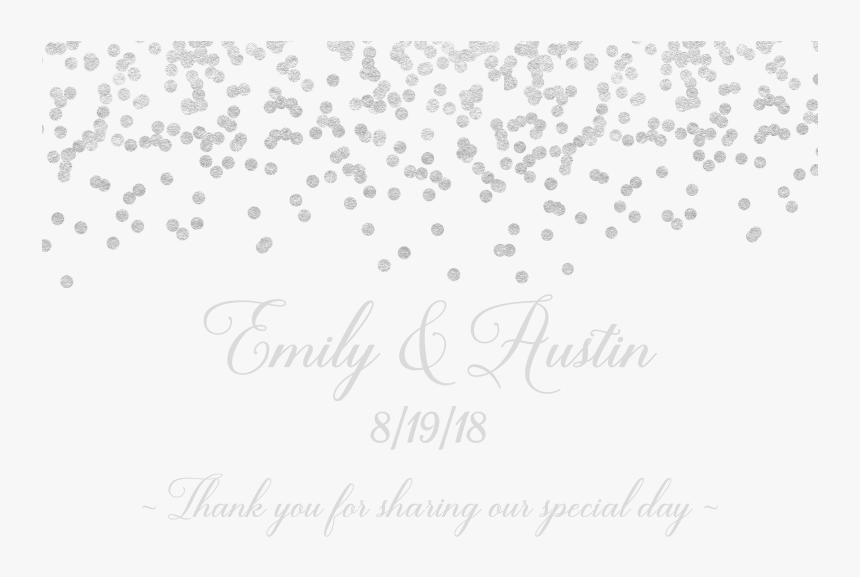 Guess How Many Kisses In The Jar Free Printable , Png - Transparent Black Confetti No Background, Png Download