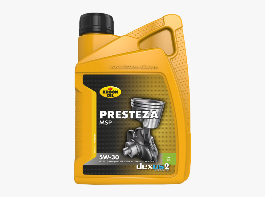 1 L Bottle Kroon Oil Presteza Msp 5w - Presteza Msp 5w 30, HD Png Download