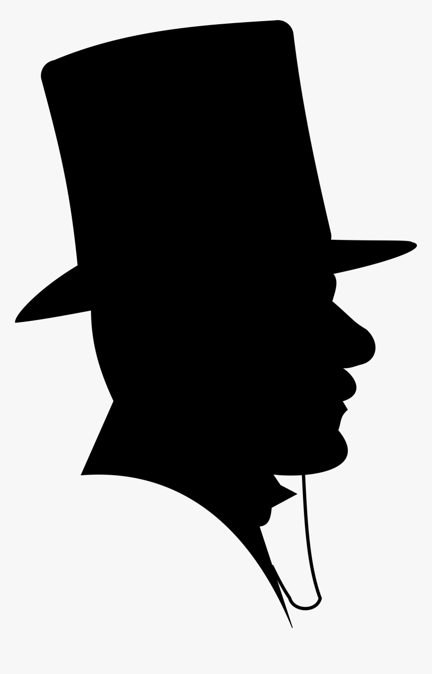 Public Domain Clip Art Image Victorian Man With Top - Man In Top Hat Silhouette, HD Png Download