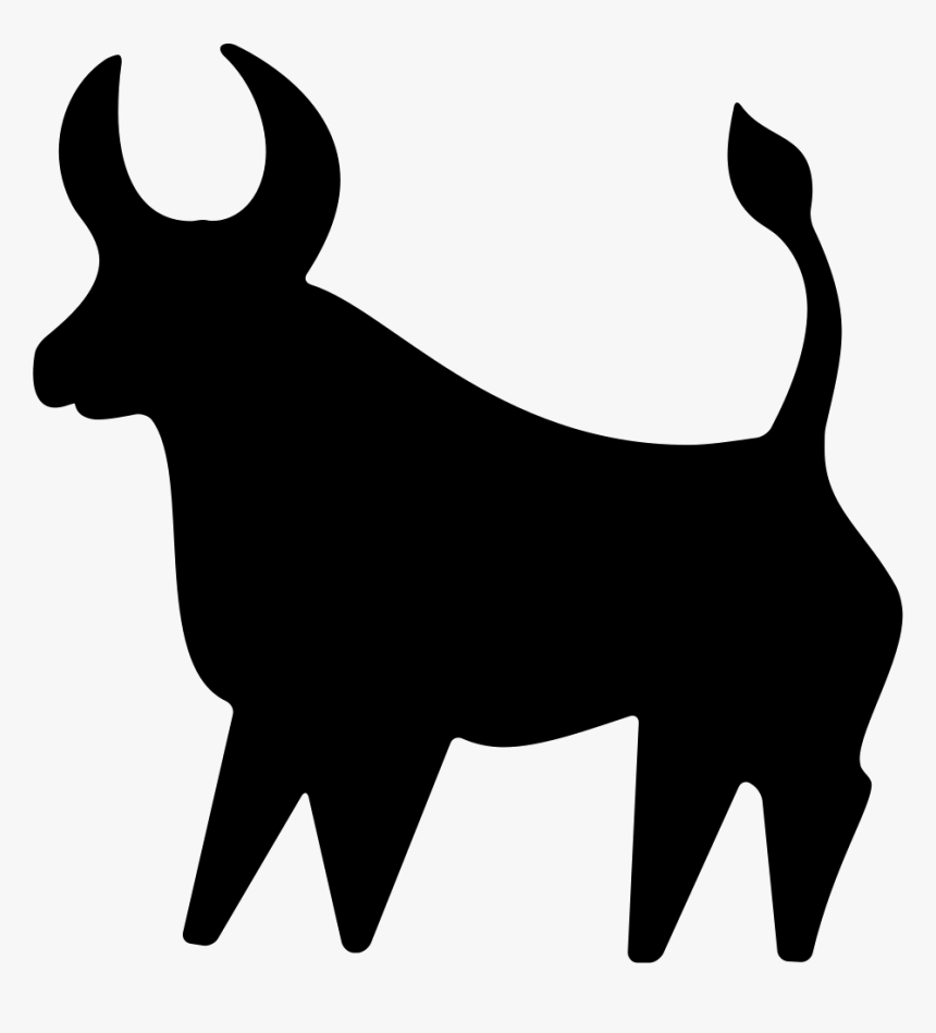 Bull Silhouette - Silueta De Un Toro, HD Png Download
