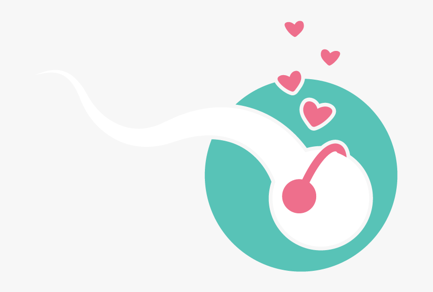 Icon Only White Sperm Blue - Heart, HD Png Download