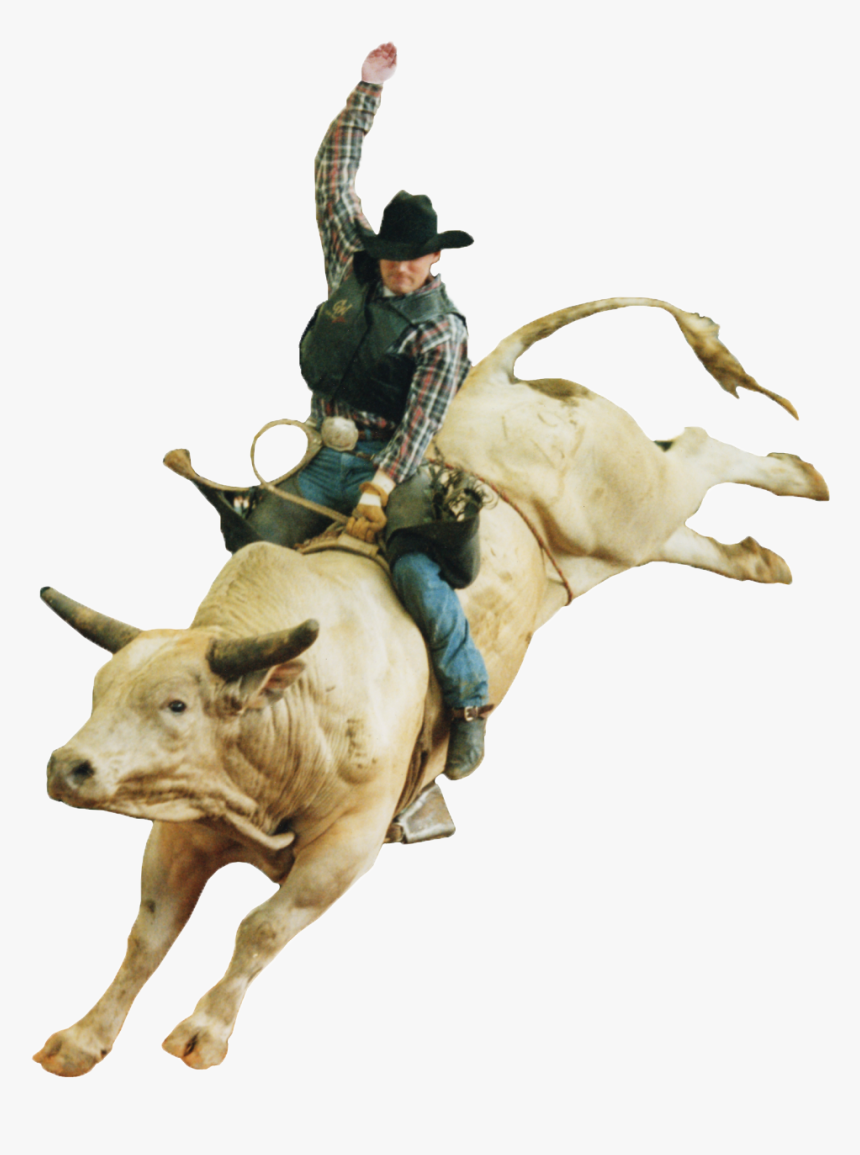 Cowboy Silhouette Png Image - Bull Riding Png, Transparent Png