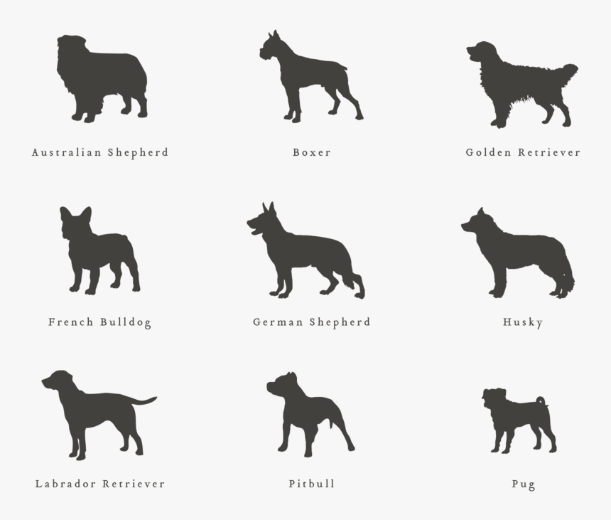 Oval Dog - 2 Pitbull Silhouette, HD Png Download