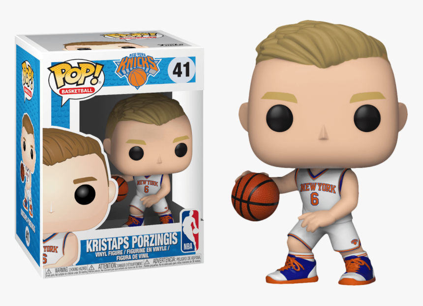 Kristaps Porzingis New York Knicks Pop Vinyl Figure - Kristaps Porzingis Funko, HD Png Download
