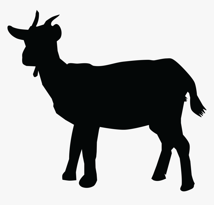 Bull Png Images Transparent Free Download - Goat Silhouette Png, Png Download