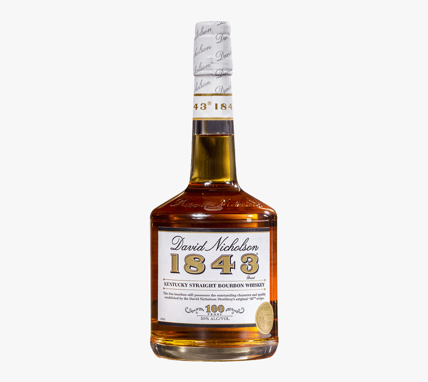 David Nicholson 1843 Kentucky Straight Bourbon Whiskey - David Nicholson 1843, HD Png Download