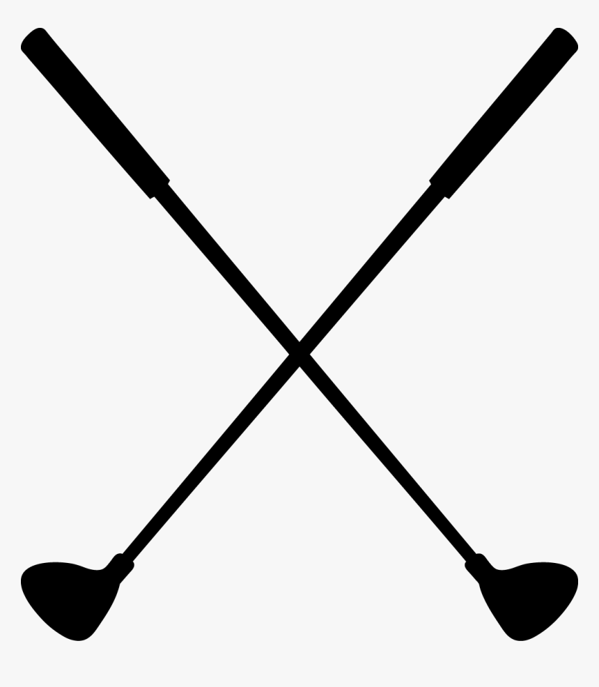 Golf Clubs In An X, HD Png Download