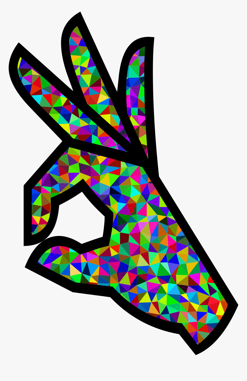 Fashion Accessory,ok Gesture,emoji - Ok Hand Sign Art, HD Png Download