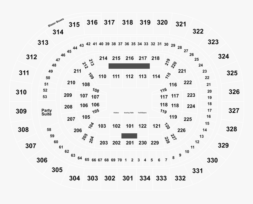 Moda Center Seating 103 Row P, HD Png Download