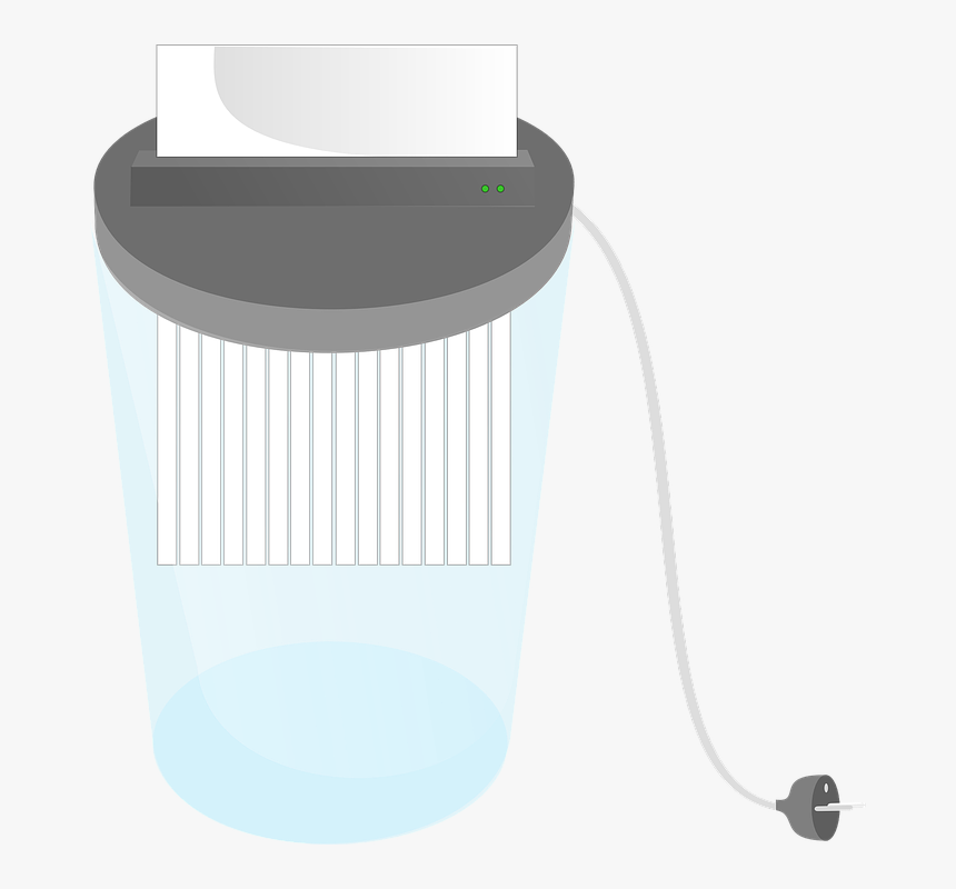 Shredder, Bin, Paper, Office, Waste, Trash, Shred - Paper Shredder, HD Png Download