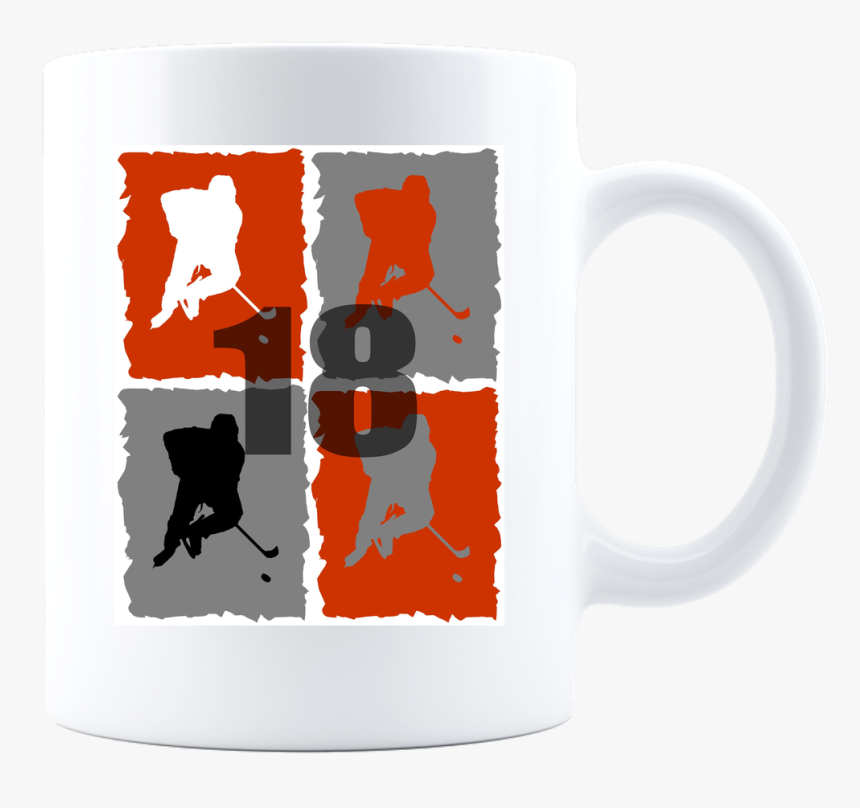 Hockey Athlete Player Logo Coffee Mug - Mug, HD Png Download