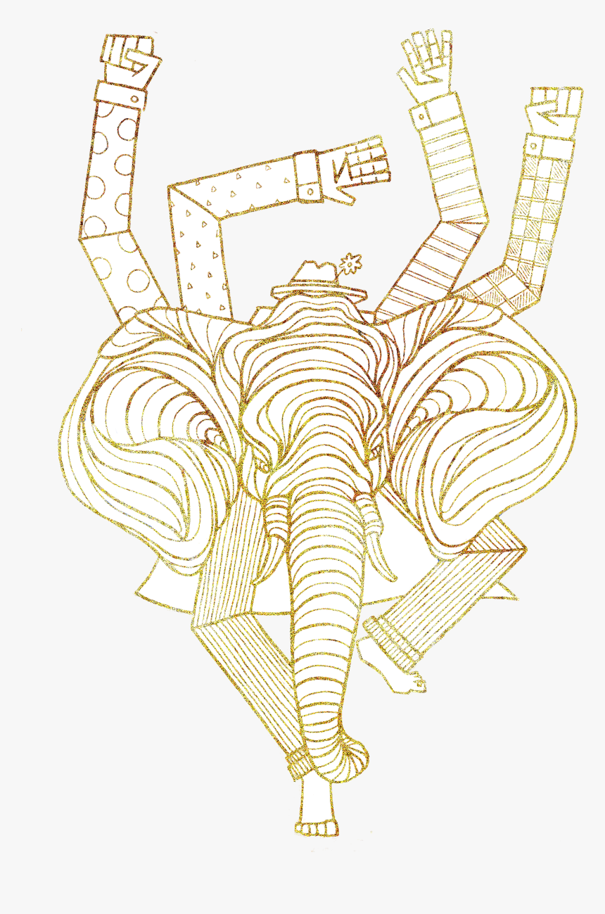 This Ganesha Inspired Elephant Captures Elements Of - Illustration, HD Png Download