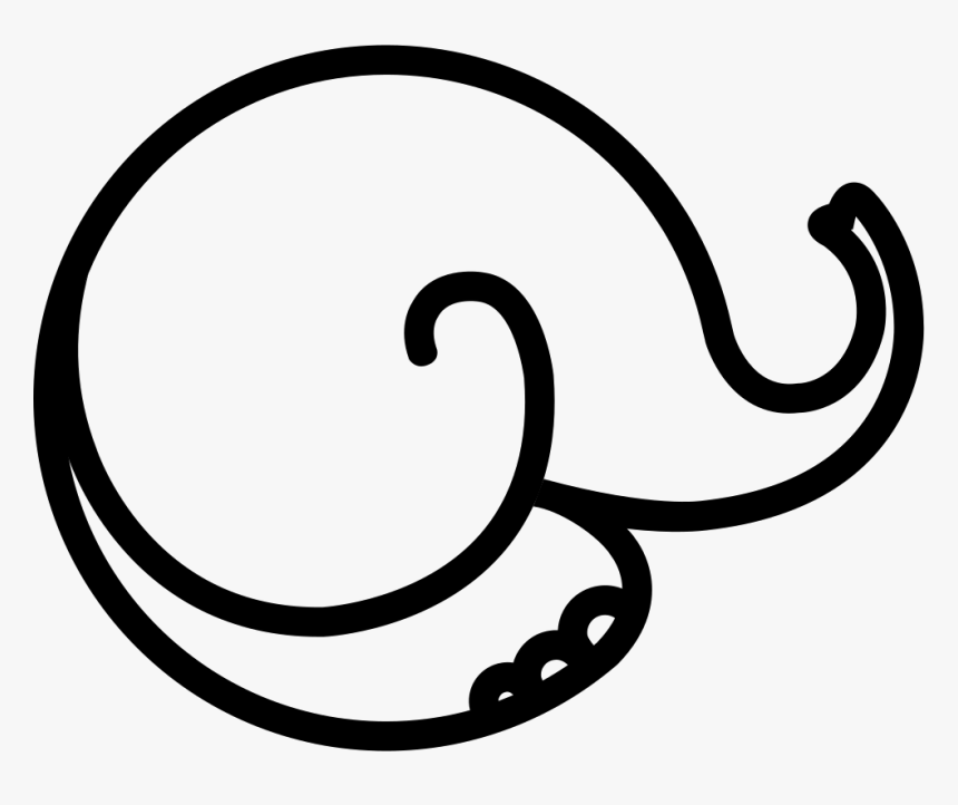 Linear Elephant - Line Art, HD Png Download