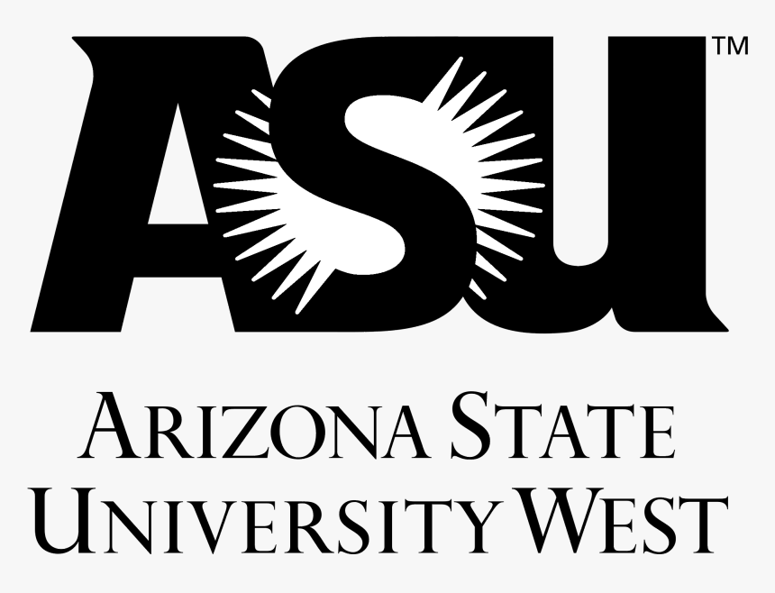 Asu West Logo Black And White, HD Png Download