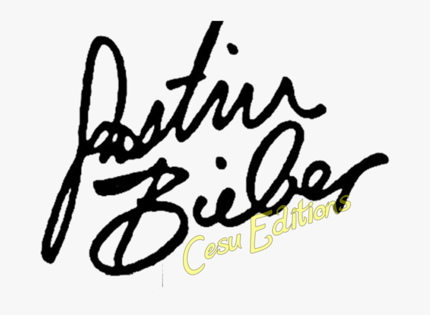 Justin Bieber Firma Png, Transparent Png