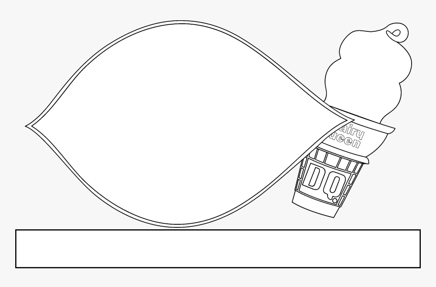 Dairy Queen 3 Logo Black And White, HD Png Download