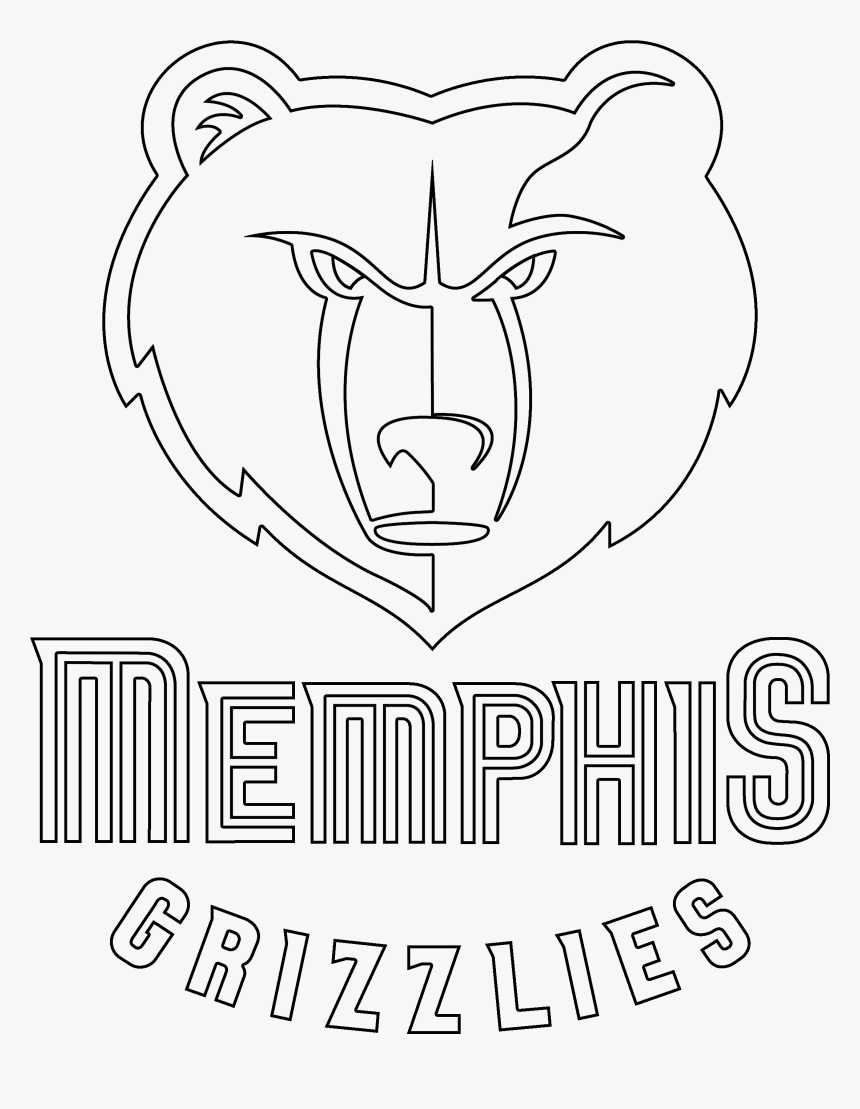 Memphis Grizzlies Logo Drawing, HD Png Download